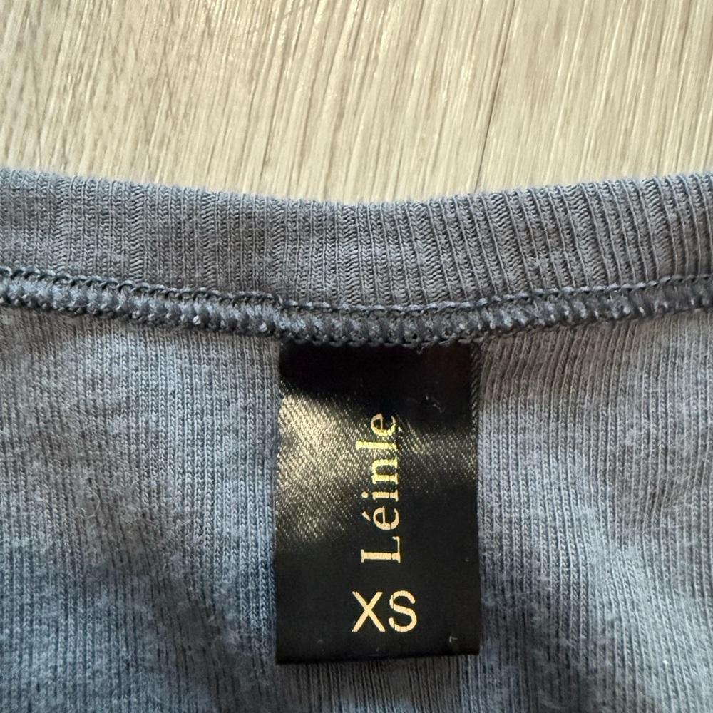 Charcoal Long Sleeve Ribbed Top - Picture 3 of 3